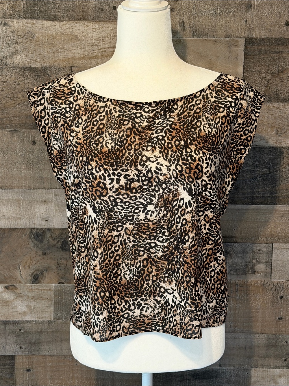 Alice + Olivia Leopard Print Top, Size M